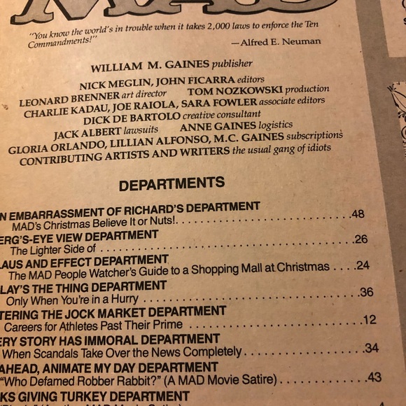 1989 MAD Magazine #284 Roger Rabbit Cover / Fisherman Collection - Picture 6 of 7